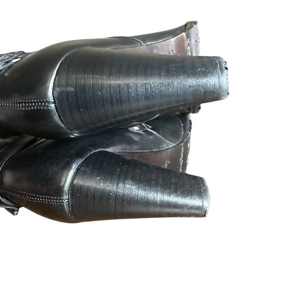 Franco Cuadra Boots unique high heeled buckled mexican size 26 US size 9 - Picture 9 of 12